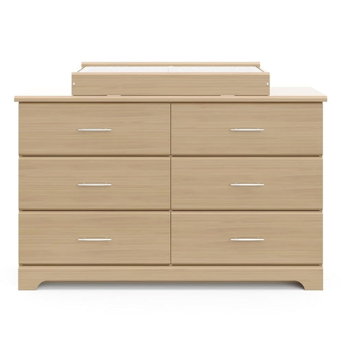 Brookside 6 Drawer Dresser Driftwood Nursery Furniture
