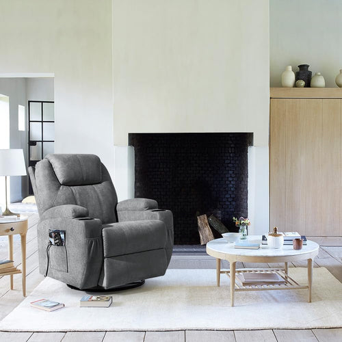 Rocking Recliner Chair With Massage USB Port For Living Room