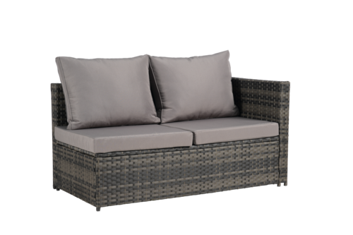 6 Piece Outdoor Patio Furniture Set, All Weather Wicker Rattan Outdoor