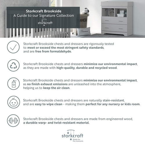 Storkcraft Brookside 6 Drawer Dresser For Nursery Furniture